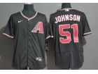 Nike Arizona Diamondbacks #51 Randy Johnson Black Flexbase Jersey