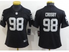 Woman Oakland Raiders #98 Maxx Crosby Black Vapor Limited Jersey