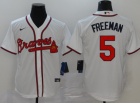 Nike Atlanta Braves #5 Freddie Freeman White Cool Base Jersey