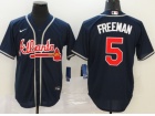 Nike Atlanta Braves #5 Freddie Freeman Blue Cool Base Jersey