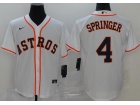 Nike Houston Astros #4 George Springer White Cool Base Jersey