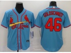 Nike St. Louis Cardinals #46 Paul Goldschmidt Blue Cool Base Jersey