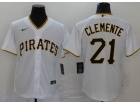 Nike Pittsburgh Pirates #21 Robert Clemente White Cool Base Jersey