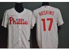 Nike Philadelphia Phillies #17 Rhys Hoskins White Cool Base Jersey