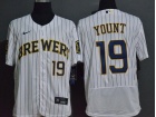 Nike Milwaukee Brewers #19 Robin Yount White Flexbase Jersey