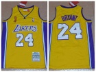 Los Angeles Lakers #24 Kobe Bryant Yellow 2008-09 Throwback Jersey