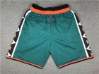 1996 All Star Teal Green Throwback Basketball Shorts