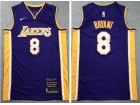 Nike Los Angeles Lakers #8 Kobe Bryant Purple Black Mamaba Jersey