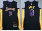 Nike Los Angeles Lakers #8 Kobe Bryant Black Black Mamaba Jersey