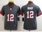 Youth Tampa Bay Buccaneers #12 Tom Brady Grey Vapor Untouchable Limited Football Jersey