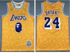 BAPE x Mitchell & Ness Los Angeles Lakers #24 Kobe Bryant Yellow Jersey