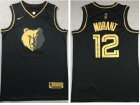 Nike Memphis Grizzlies #12 Ja Morant Black Golden Jersey