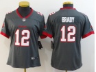 Woman Tampa Bay Buccaneers #12 Tom Brady Grey Vapor Untouchable Limited Football Jersey