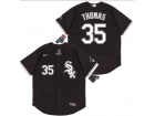 Nike Chicago White Sox #35 Frank Thomas Black Flexbase Jersey