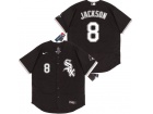 Nike Chicago White Sox #8 Bo Jackson Black Flexbase Jerseys