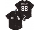 Nike Chicago White Sox #88 Luis Robert Black Flexbase Jersey