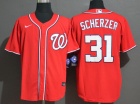 Nike Washington Nationals #31 Max Scherzer Red Cool Base Jerseys