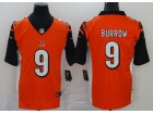 Cincinnati Bengals #9 Joe Burrow Orange Vapor Limited Jersey