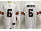 Cleveland Browns #6 Baker Mayfield White New Style Vapor Limited Jersey