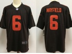 Cleveland Browns #6 Baker Mayfield Brown Color Rush New Style Jersey