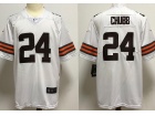 Cleveland Browns #24 Nick Chubb White New Style VaporLimited Jersey