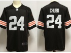 Cleveland Browns #24 Nick Chubb Brown New Style VaporLimited Jersey