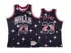 Chicago Bulls #23 Jordan Black Hwc Starry Jersey