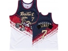 Toronto Raptors #7 Kyle Lowry White/Gold Mitchell&Ness Basketball Jersey