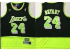 Los Angeles Lakers #24 Kobe Bryant Black Green Throwback Jersey