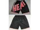 Miami Heat Black Big Face Shorts