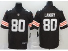 Cleveland Browns #80 Jarvis Landry Brown New Style VaporLimited Jersey