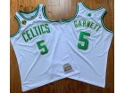 Boston Celtics #5 Kevin Garnett White Mitchell&Ness Jersey