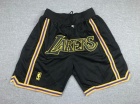 Los Angeles Lakers Black City Throwback Shorts