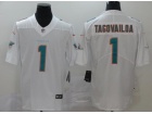 Miami Dolphins #1 Tua Tagovailoa White Vapor Untouchable Limited Jersey