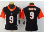 Woman Cincinnati Bengals #9 Joe Burrow Black Vapor Limited Jersey