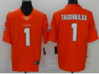 Miami Dolphins #1 Tua Tagovailoa Orange Vapor Untouchable Limited Jersey