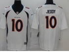 Denver Broncos #10 Jerry Jeudy White Vapor Untouchable Limited Jersey