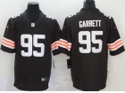 Cleveland Browns #95 Myles Garrett Brown New Style VaporLimited Jersey