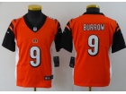 Youth Cincinnati Bengals #9 Joe Burrow Orange Vapor Limited Jersey