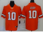 Denver Broncos #10 Jerry Jeudy Orange Color Rush Untouchable Limited Jersey