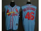 Nike St. Louis Cardinals #46 Paul Goldschmidt Blue Vest Jersey