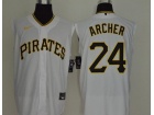 Nike Pittsburgh Pirates #24 Chris Archer White Vest Jersey