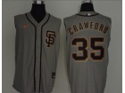 Nike San Francisco Giants #35 Brandon Crawford Gray Vest Jersey