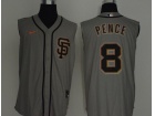 Nike San Francisco Giants #8 Hunter Pence Gray Vest Jersey