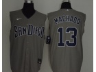 Nike San Diego Padres #13 Manny Machado Gray Vest Jersey