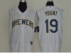 Nike Milwaukee Brewers #19 Robin Yount White Vest Jersey