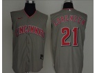 Nike Cincinnati Reds #21 Michael Lorenzen Gray Vest Jersey