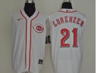 Nike Cincinnati Reds #21 Michael Lorenzen White Vest Jersey