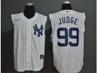 Nike New York Yankees #99 Aaron Judge White Vest Jersey