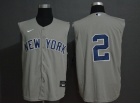 Nike New York Yankees #2 Derek Jeter Gray Vest Jersey